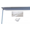 Extensible Curtain Rail Rod in Satin Gray - Versatile and Elegant