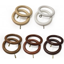 Curtain rings wooden rod...