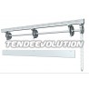 Chain Drive Roman Blind Track System - Ceiling Mount, Reduced Friction