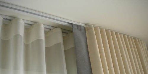 Custom-made curtain track and rod